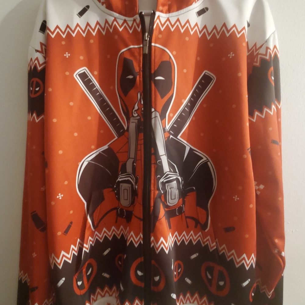 Medium DEADPOOL light weight zip up hoodie